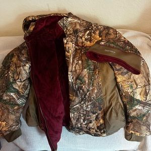 Field and Stream hunting hat and coat and hat